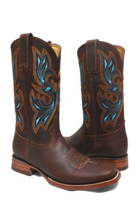 Redhawk Women's Western Boot - Jade Brown