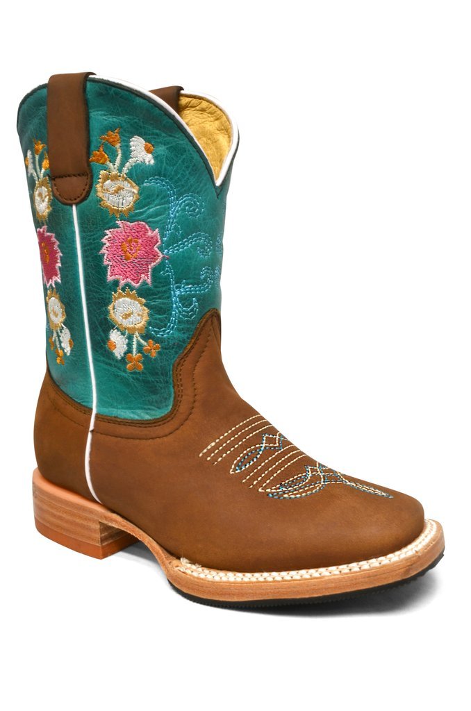 Redhawk Kids Boot - Turquoise Bouquet